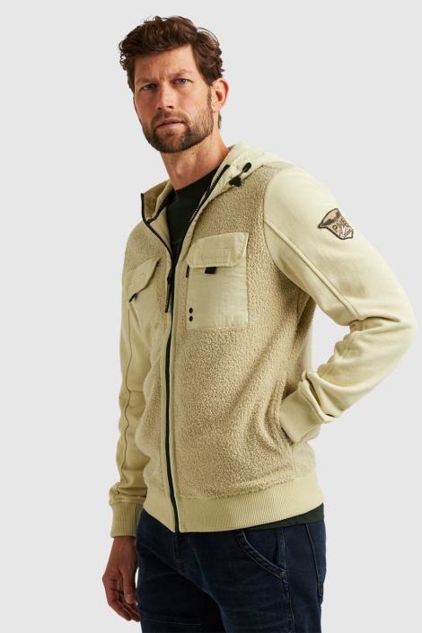 PME legend hooded jacket teddy sweat mix